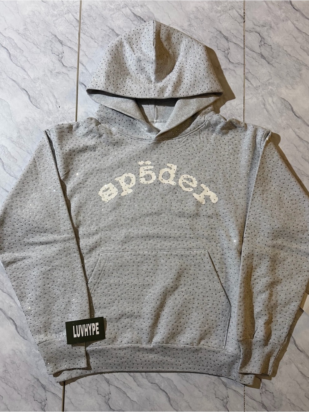 VVS Grey Sp5der Hoodie